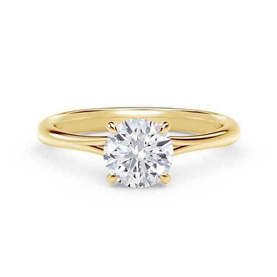 De Beers Forevermark "Icon" Forevermark Solitaire Engagement Ring in 18K Yellow Gold