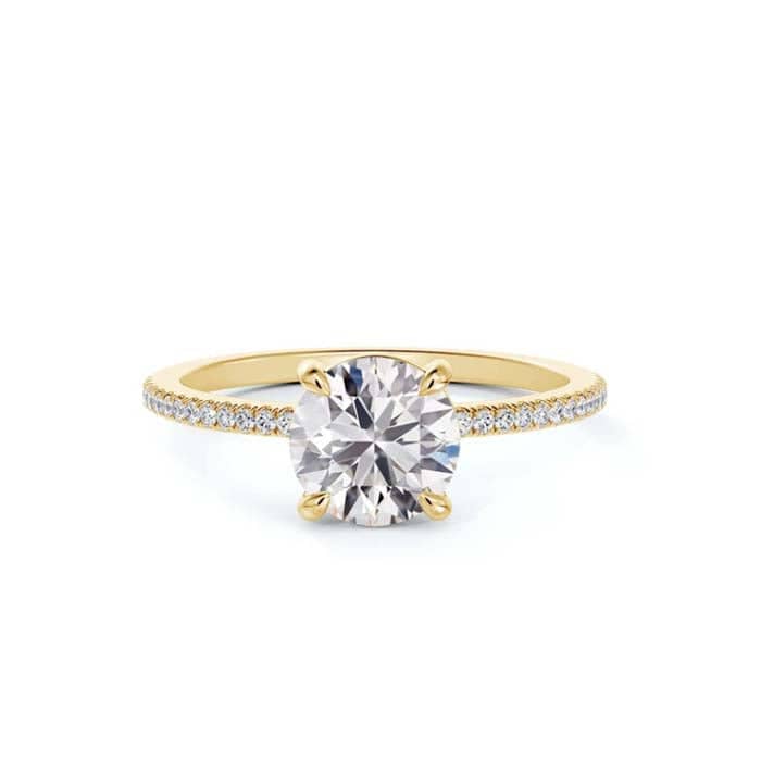 .83CTW "Delicate" Forevermark Engagement Ring in 18K Yellow Gold