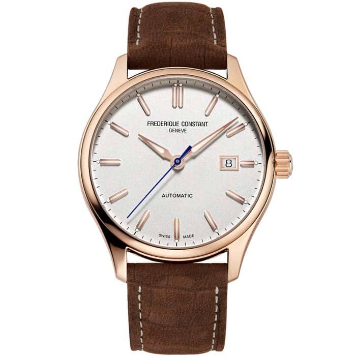 Frederique Constant 40mm Classic Index Automatic Watch in Stainless Steel and Rose Gold Plate