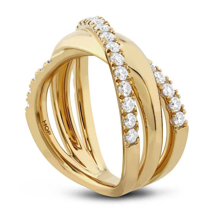 Load image into Gallery viewer, Hearts On Fire .73-.81ctw Grace XX Ring in 18K Yellow Gold
