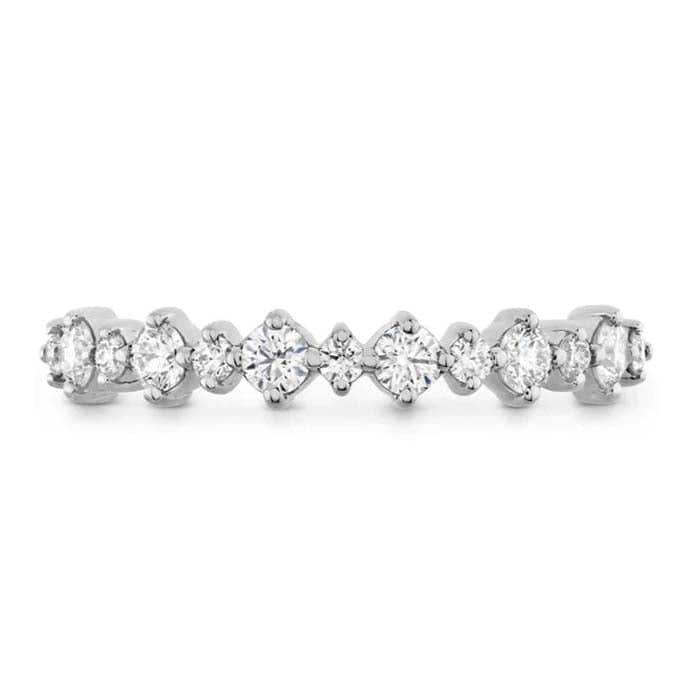Load image into Gallery viewer, Hearts On Fire .33-.40CTW Gracious Classic Diamond Wedding Band 18K White Gold

