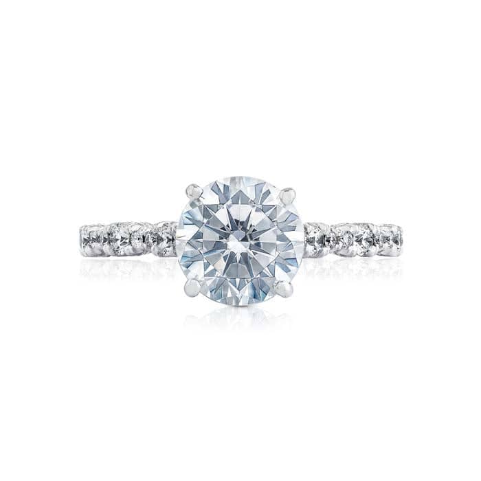 Tacori .39CTW "Petite Crescent" Engagement Ring Mounting in Platinum