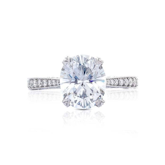 Load image into Gallery viewer, Tacori .73TW &amp;quot;Royal T&amp;quot; Oval Engagement Ring Semi-Mounting in 18K White Gold
