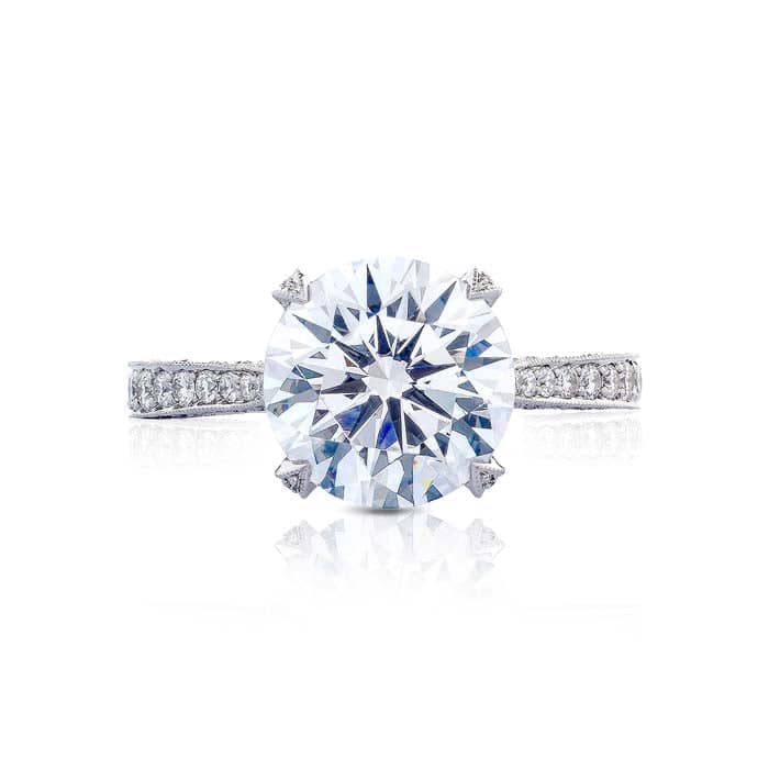 Load image into Gallery viewer, Tacori Classic Crescent RoyalT Round Solitaire Engagement Ring Semi-Mounting in Platinum
