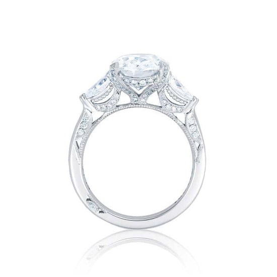 Load image into Gallery viewer, Tacori .84CTW Pear 3-Stone &amp;quot;Royal T&amp;quot; Semi Mounting in Platinum
