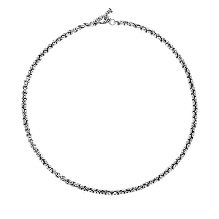 King Baby Small Infinity Link Necklace in Sterling Silver