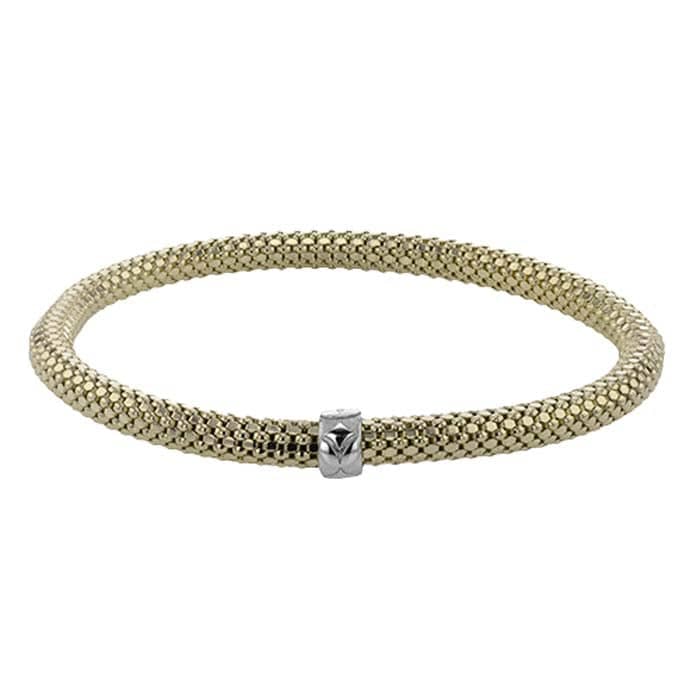 Simon G. 5MM Stretch Bracelet in 18K Yellow and White Gold