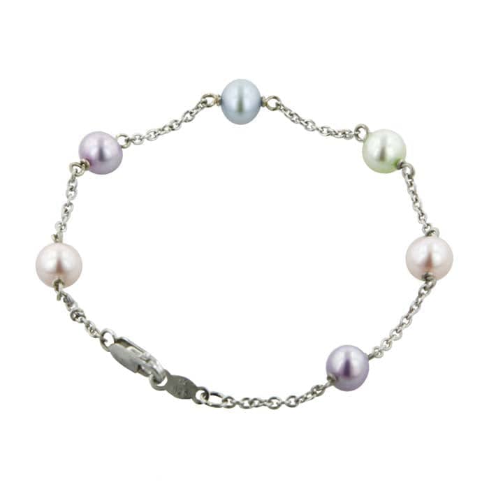Honora Girls Potato Candy Pearl Bracelet in Sterling Silver
