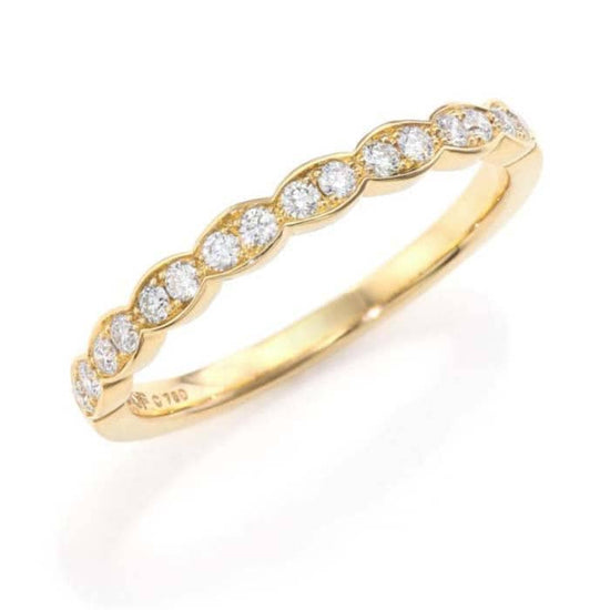 Load image into Gallery viewer, Hearts On Fire .18-.24CTW Lorelei Floral Diamond Band in 18K Yellow Gold
