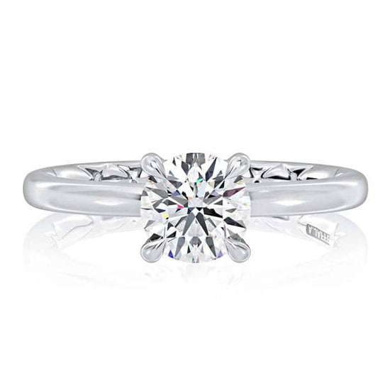 Load image into Gallery viewer, A. Jaffe 3/4CT Solitaire Engagement Ring Semi-Mounting in 14K White Gold
