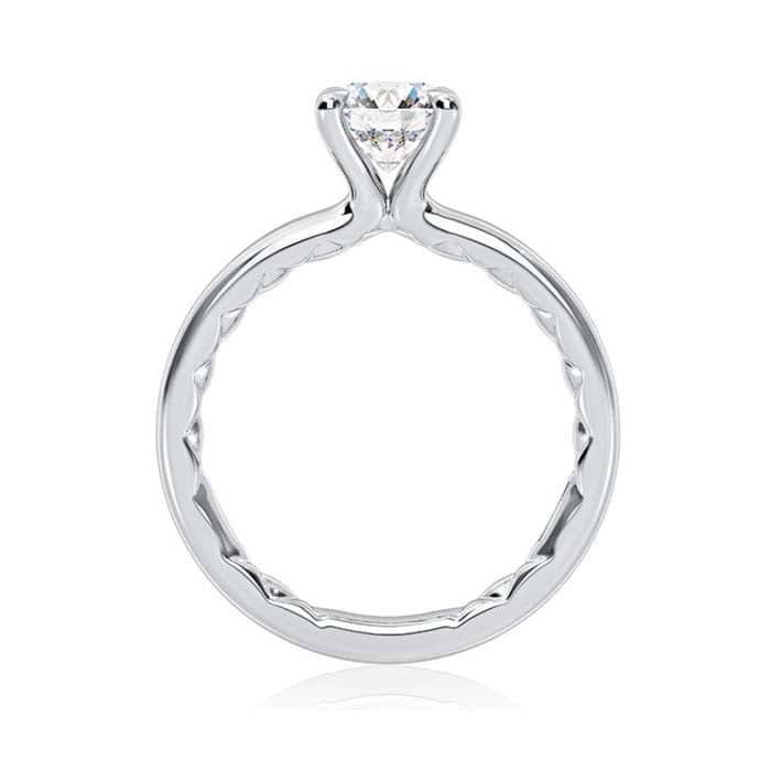Load image into Gallery viewer, A. Jaffe 3/4CT Solitaire Engagement Ring Semi-Mounting in 14K White Gold
