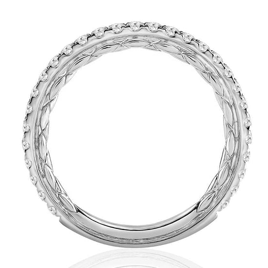 A. Jaffe Diamond Pavé Wedding Ring in 14K White Gold