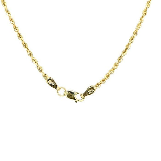 Load image into Gallery viewer, Estate 18&amp;quot; Rope Chain in 14K Yellow Gold
