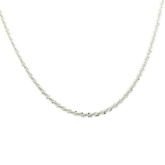 Estate Fancy Link Chain Necklace in Sterling Silver