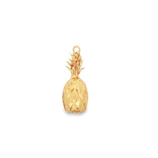 Estate Pineapple Charm in 14K Yellow Gold