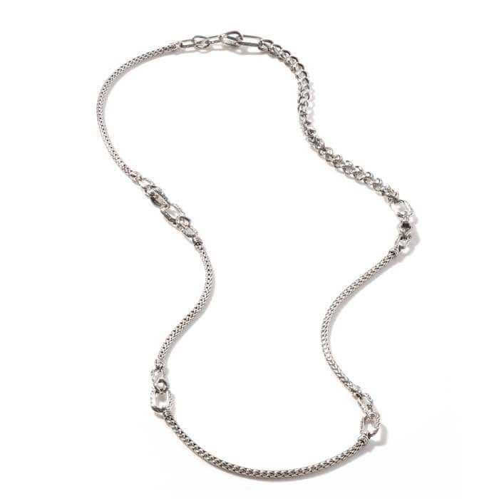 32" Asli Link Classic Chain Transformable Necklace in Sterling Silver