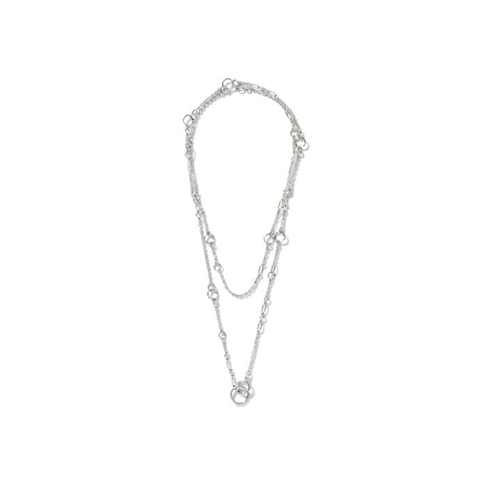 Load image into Gallery viewer, John Hardy Classic Chain Hammered Silver Sautoir Necklace S/S
