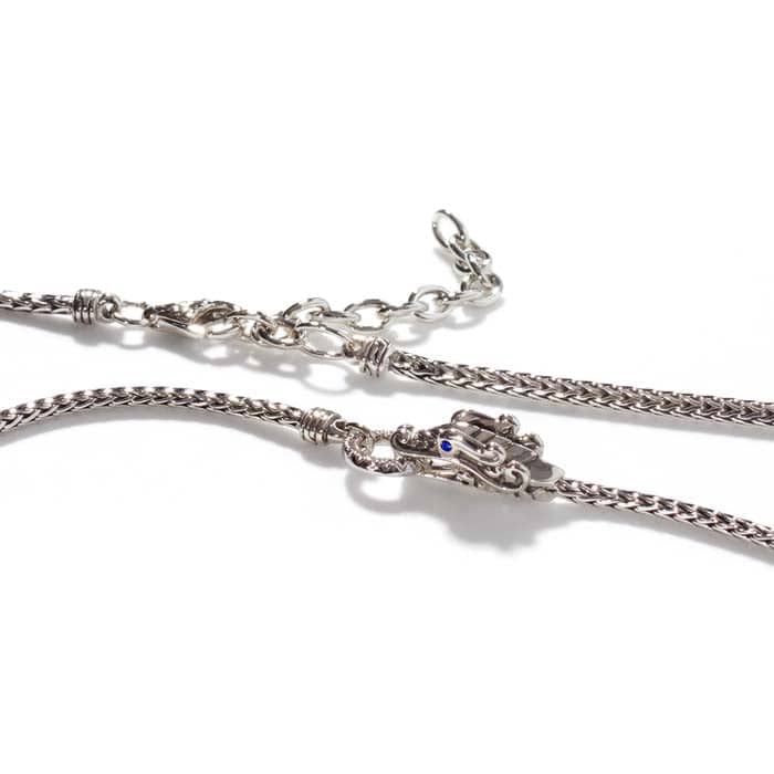 John Hardy Legends Naga Diamond Necklace in Sterling Silver