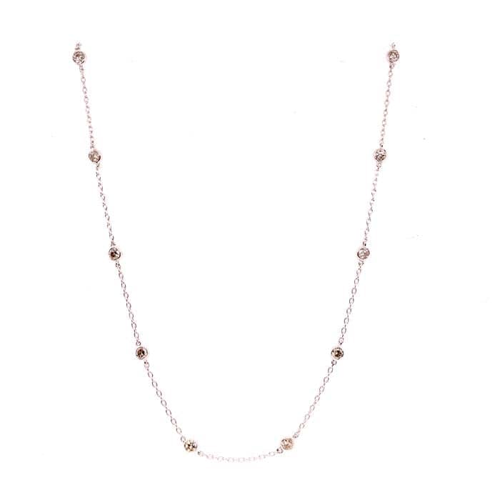 Load image into Gallery viewer, Mountz Collection 1 9/10CT 20&amp;quot; Diamonds by the Yard Necklace in 14K White Gold
