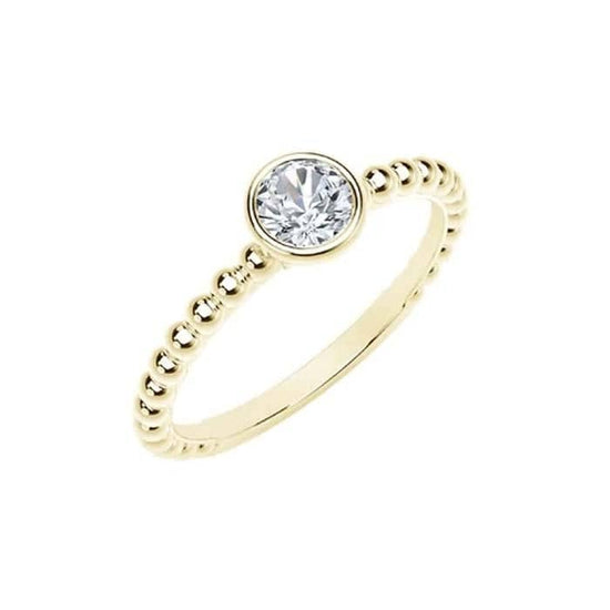 Natalie K Bezel Forevermark Diamond Ring in 18K Yellow Gold