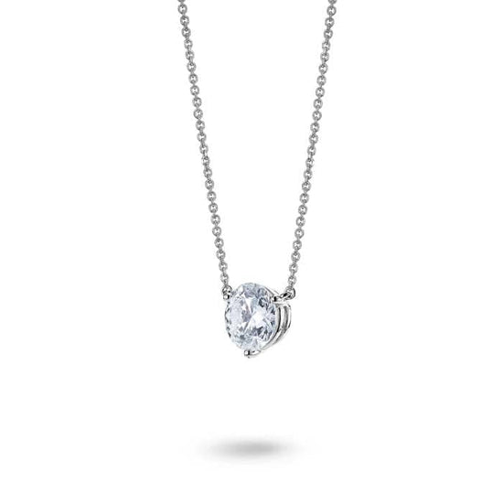 Load image into Gallery viewer, Lightbox Lab Grown 1.5CT Diamond Solitaire Pendant in 14K White Gold
