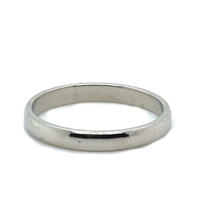 Load image into Gallery viewer, Estate Domed Wedding Band in 14K White Gold
