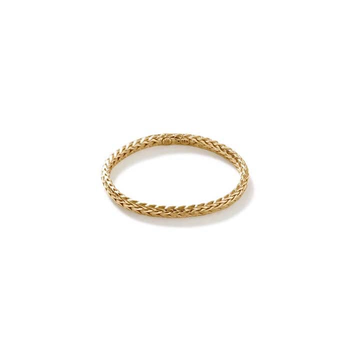 John Hardy Classic Chain Gold Band Ring in 18K Yellow Gold