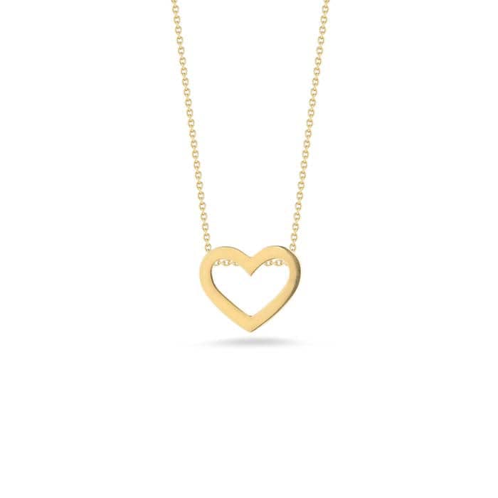 Load image into Gallery viewer, Roberto Coin Polished Heart Slide Pendant in 18K Yellow Gold
