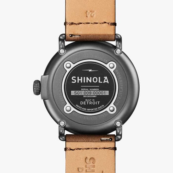 Load image into Gallery viewer, Shinola 47MM Runwell Sub-Second Sandblasted Gunmetal PVD Stainless Steel Watch

