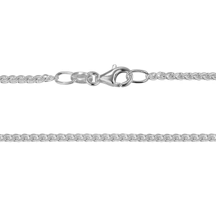 Mountz Collection 18" Wheat Chain in Sterling Silver