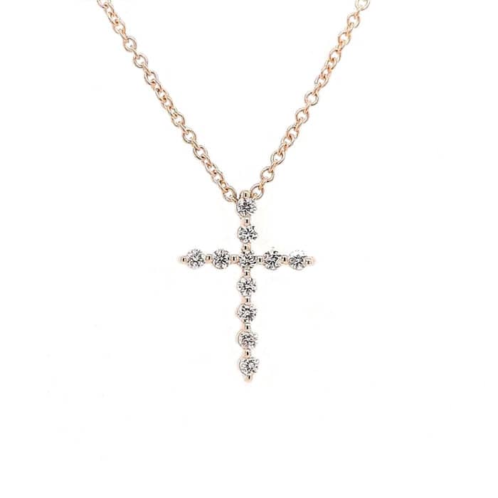 Load image into Gallery viewer, Mountz Collection Diamond Cross Pendant in 14K Yellow Gold
