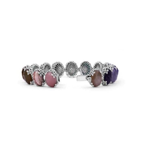 Load image into Gallery viewer, Stephen Dweck Multi-Gem &amp;quot;Garden of Stephen&amp;quot; Bracelet in Sterling Silver
