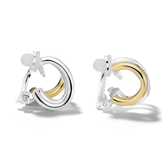 Ippolita Chimera Classico Multi Hoop Sterling Silver and 18K Yellow Gold Clip Earring