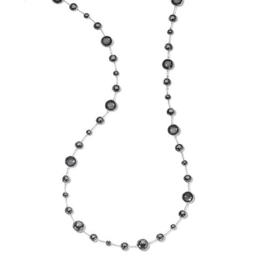 Load image into Gallery viewer, Ippolita 36&amp;quot; Hematite Long Lollipop Lollitini Necklace in Sterling Silver
