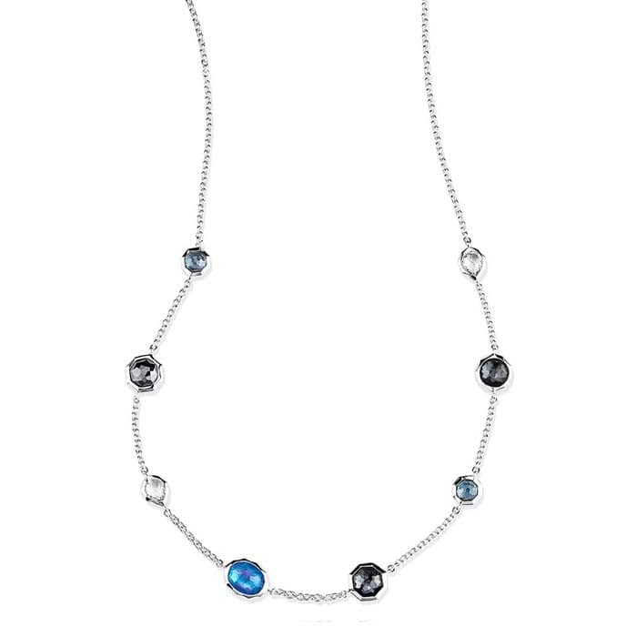 Load image into Gallery viewer, Ippolita Rock Candy Collection Eclipse Sterling Silver Eclipse Mini Station Necklace
