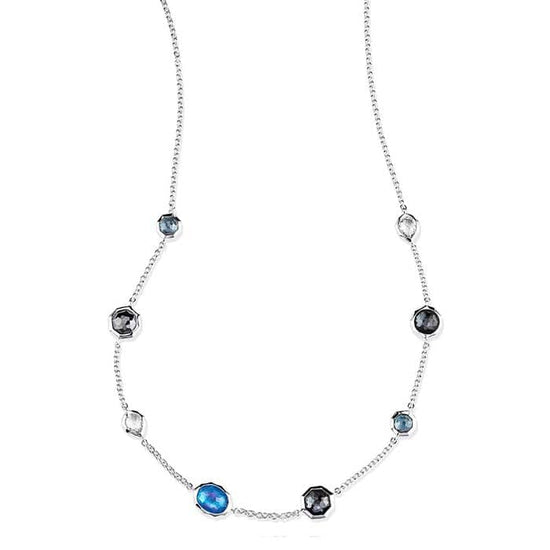 Load image into Gallery viewer, Ippolita Rock Candy Collection Eclipse Sterling Silver Eclipse Mini Station Necklace
