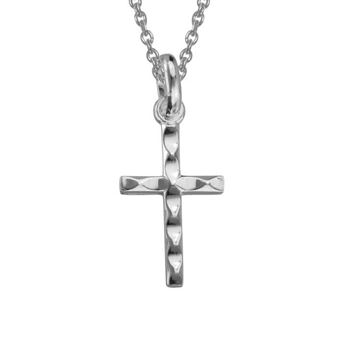 Mountz Collection Diamond-Cut Cross in Sterling Silver