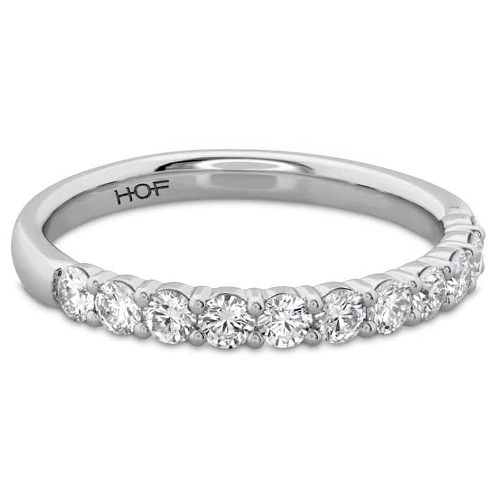 Load image into Gallery viewer, Hearts On Fire .51-.59CTW Signature 11-Stone Band in 18K White Gold
