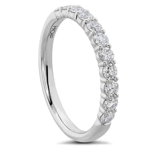 Load image into Gallery viewer, Hearts On Fire 1.02-1.14CTW 11-Stone Diamond Wedding Band in 18K White Gold
