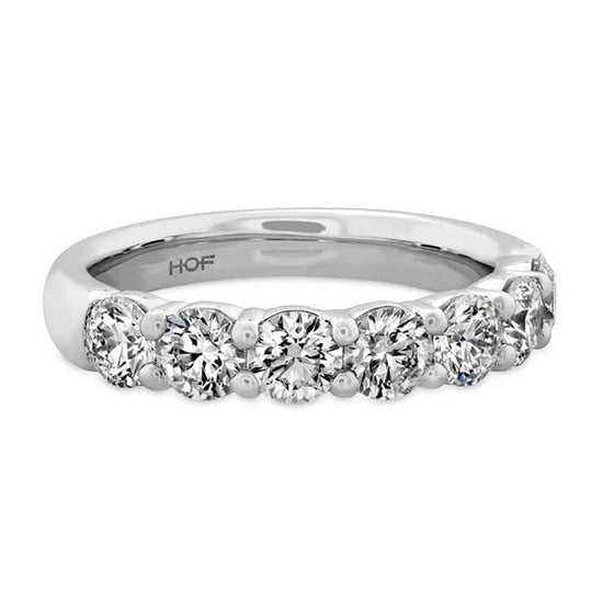 Hearts On Fire .72-.82CTW Signature 7-Stone Band in 18K White Gold