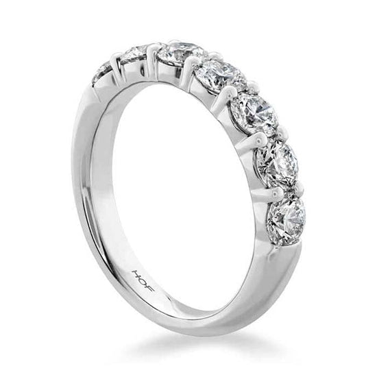 Hearts On Fire .72-.82CTW Signature 7-Stone Band in 18K White Gold