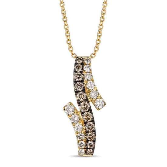 Le Vian Pendant featuring Chocolate and Nude Diamonds in 14K Honey Gold