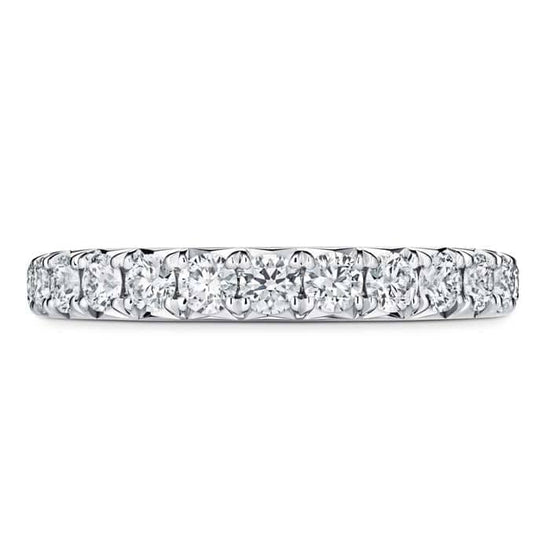 Hearts On Fire Vela French Cut Pavé Band in Platinum
