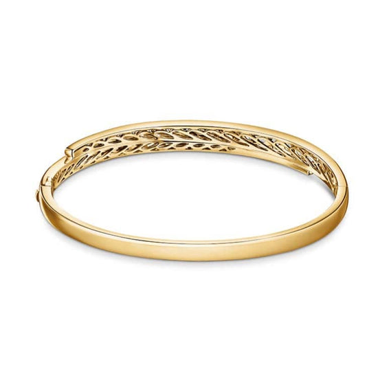 Hearts On Fire Vela Crossover Bangle in 18K Yellow Gold