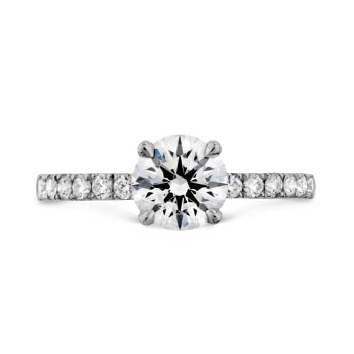 Hearts On Fire Destiny Complete Diamond Engagement Ring in Platinum