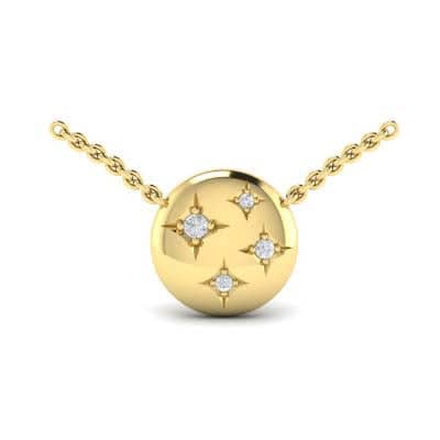 Load image into Gallery viewer, Vlora Estrella Diamond Starburst Pendant Necklace in 14K Yellow Gold
