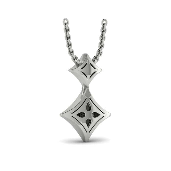 Load image into Gallery viewer, Vlora Diamond Double Drop &amp;quot;Estrella Collection&amp;quot; Pendant in 14K White Gold
