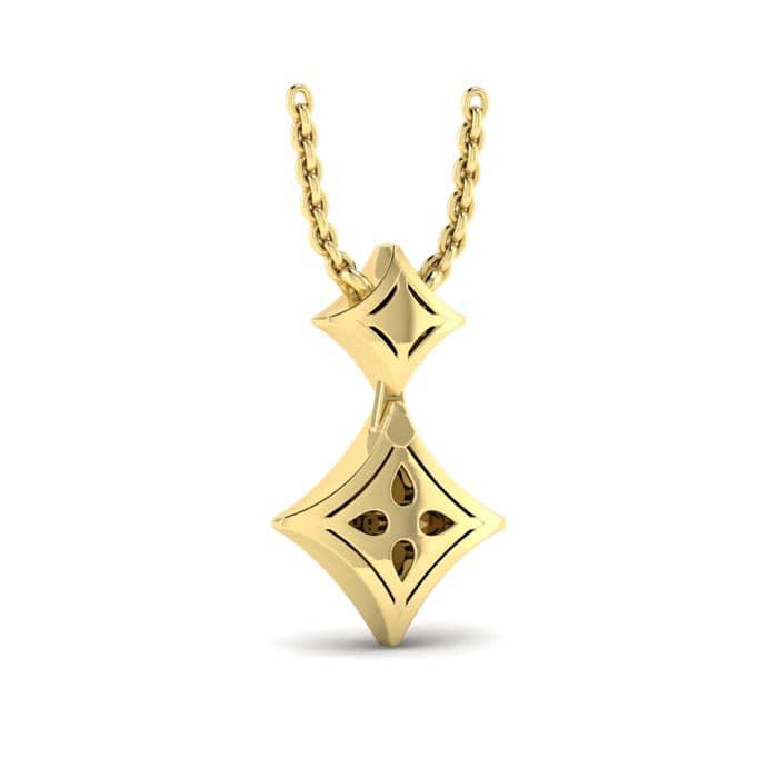 Load image into Gallery viewer, Vlora Diamond Double Drop &amp;quot;Estrella Collection&amp;quot; Pendant in 14K Yellow Gold
