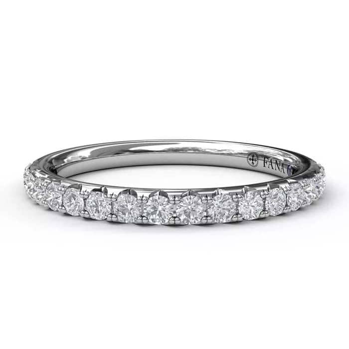Load image into Gallery viewer, Fana .36CTW Diamond Wedding Band in 14K White Gold
