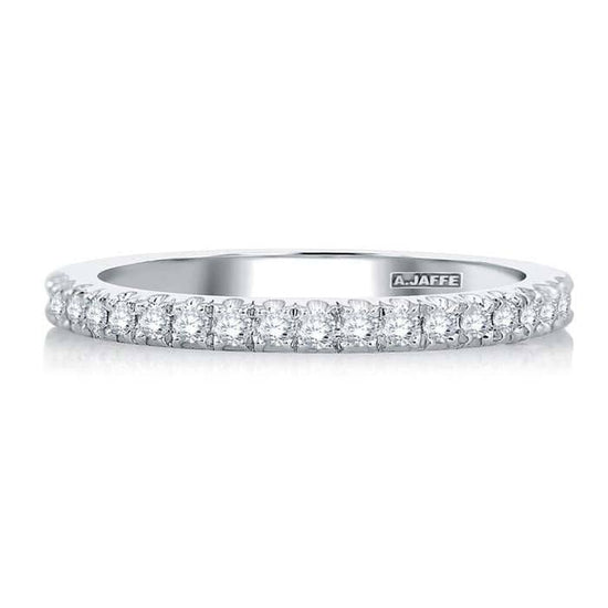 Load image into Gallery viewer, A. Jaffe Diamond Eternity Wedding Band 14K White Gold
